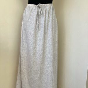 Gray Knit Skirt Full Length Size XL